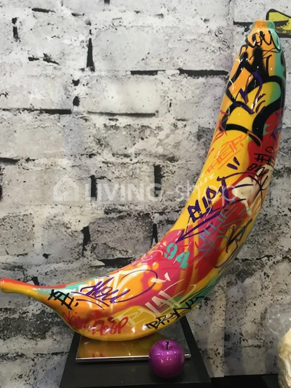 BULL&STEIN Graffiti banaan Bull & Stein sculpture H80cm