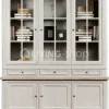 TIMELESS LIVING Greige vitrinekast landelijke stijl