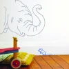 MIMI'lou Grote muursticker Olifant en blauwe muis