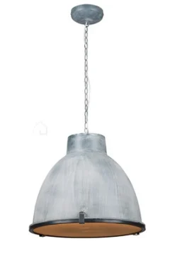 Verdace verlichting Halve bol industriële hanglamp betonlook