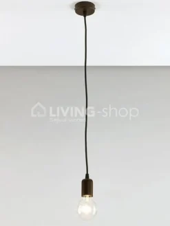Verlichting online Hanglamp draadlamp zwarte pendel