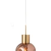 J-LINE Hanglamp glas koper landelijke keukenverlichting
