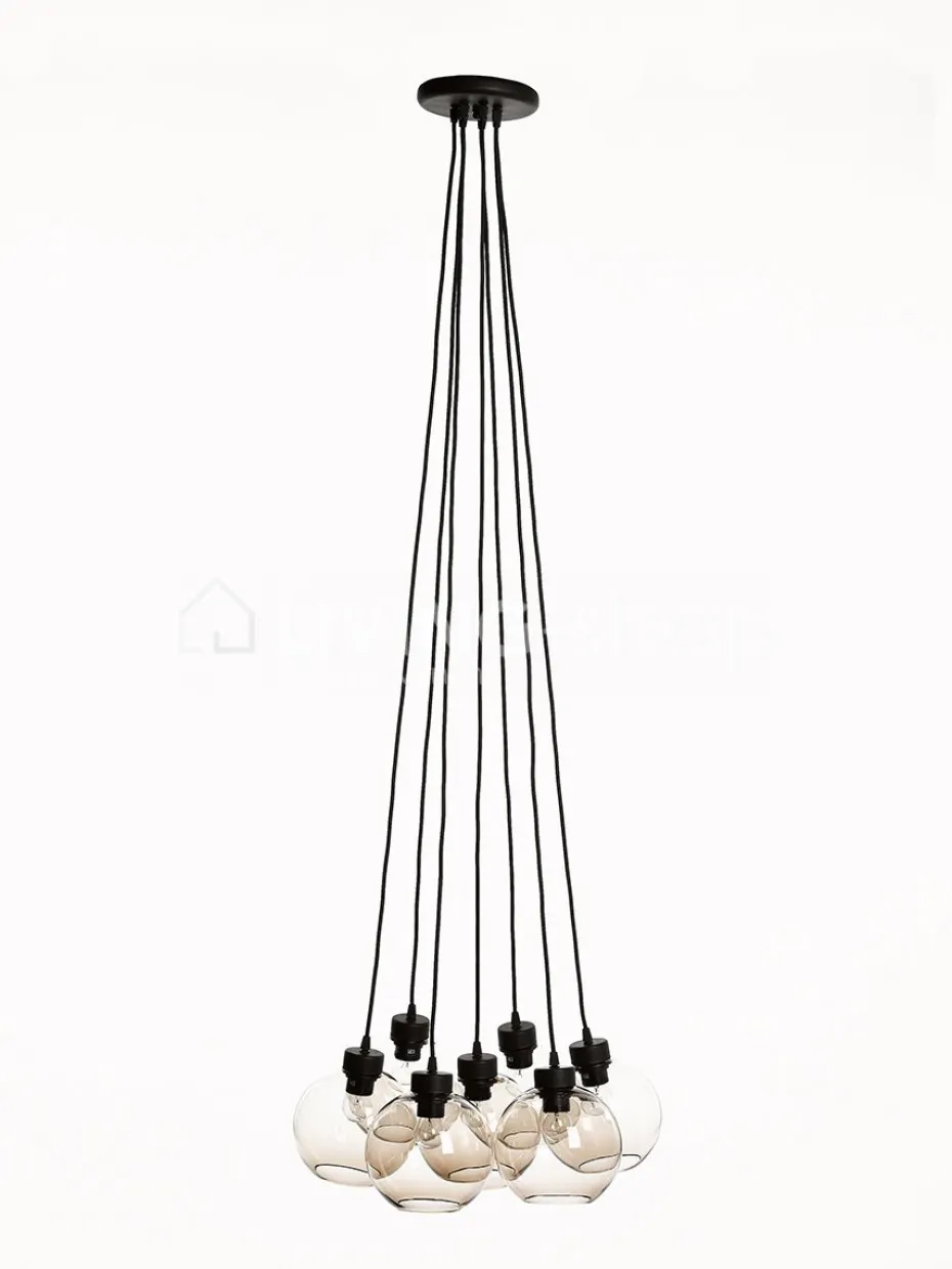 Artisanale verlichting Hanglamp glazen bollen Globe