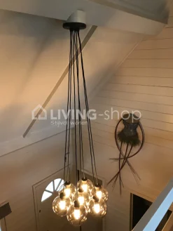 Artisanale verlichting Hanglamp glazen bollen Globe