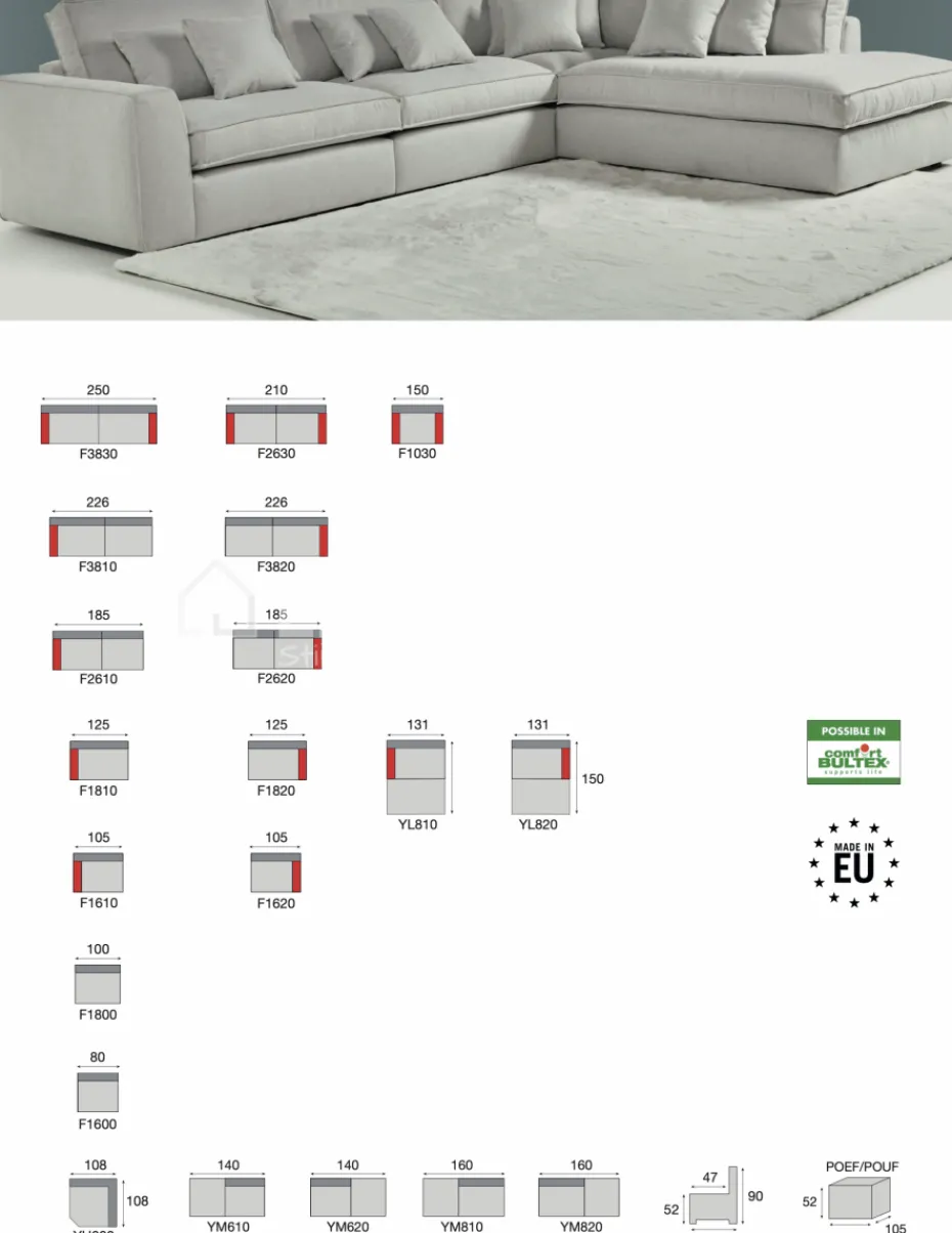 Hoeksalon CAPIZZI Sofa Modulair