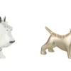 J-LINE Hond Goud Ceramic beeld Decoratie