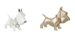 J-LINE Hond Goud Ceramic beeld Decoratie