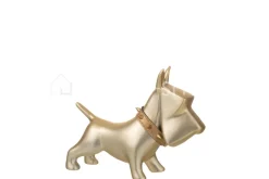 J-LINE Hond Goud Ceramic beeld Decoratie