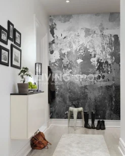Rebel Walls Industrieel behang Charcoal