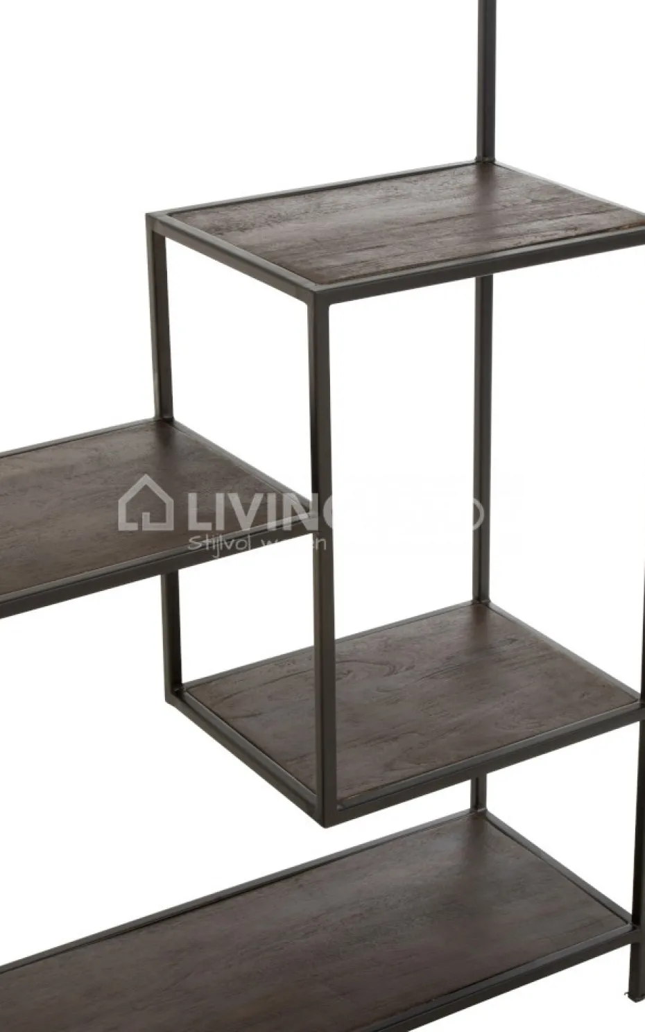 J-LINE Industrieel rek Fien 10 legplanken
