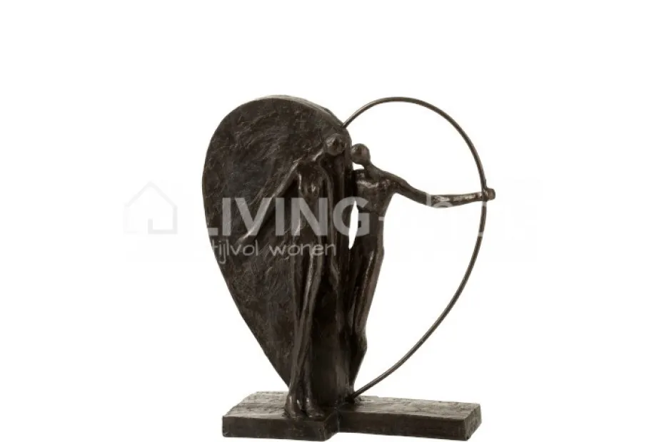 J-LINE J LINE beeld Koppel in half hart