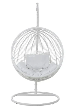 J-LINE J Line hangstoel staal wit