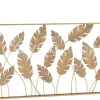 J-LINE J line Wanddecoratie Bladeren Goud