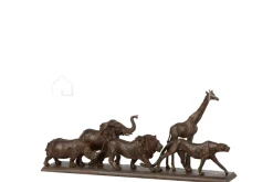 J-LINE beeld 5 dieren op een rij