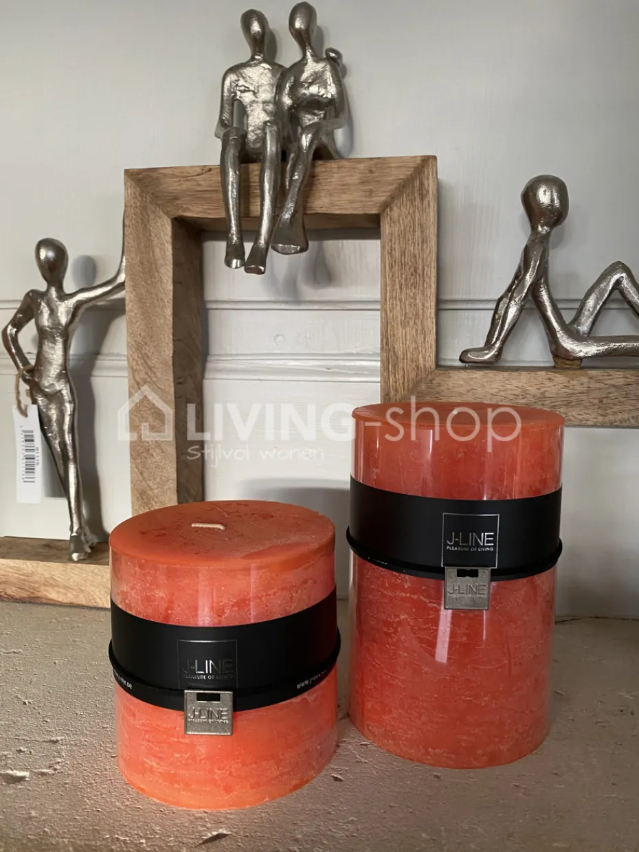 J-LINE Cilinderkaars Oranje Xl -120h