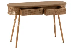 J-LINE console 2 lades rotan vintage wandtafel Alis