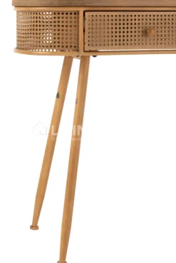 J-LINE console 2 lades rotan vintage wandtafel Alis