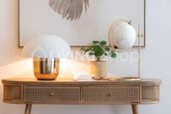 J-LINE console 2 lades rotan vintage wandtafel Alis