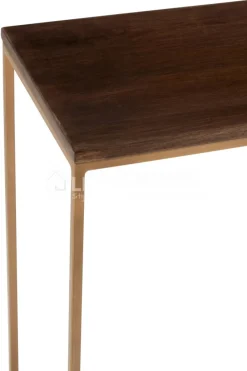 J-LINE console Rafi wandtafel mango hout