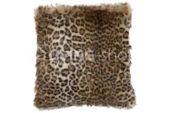 J-LINE kussen nepbont leopard