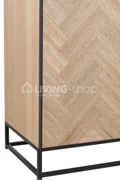 J-LINE Landelijke Stijl Meubelen Dressoir Visgraat Naturel