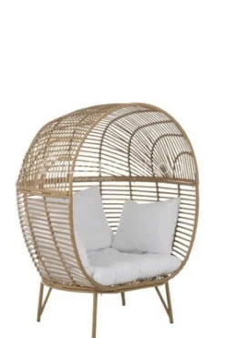 J-LINE Lounge stoel Ovaal naturel J Line