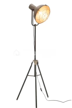 J-LINE staanlamp halve bol metaal