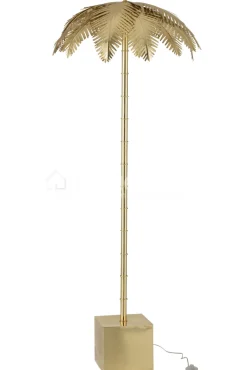 J-LINE staanlamp kokos palmboom vloerlamp goud