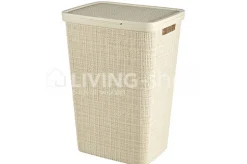 Cosy & Trendy Jute linnenmand Curver wasmand offwhite