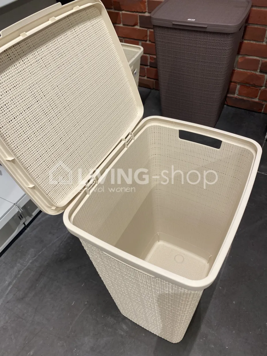 Cosy & Trendy Jute linnenmand Curver wasmand offwhite