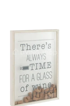 J-LINE Kader wijn quote Engelse Large Wanddecoratie