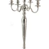 J-LINE Kandelaar 5-Armen Zilver Interieur Accessoires