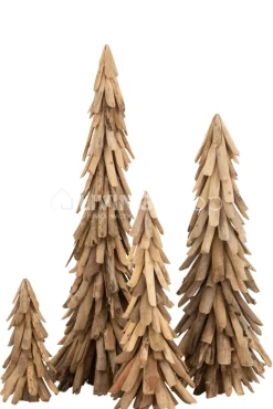 J-LINE Kerstboom hout Small