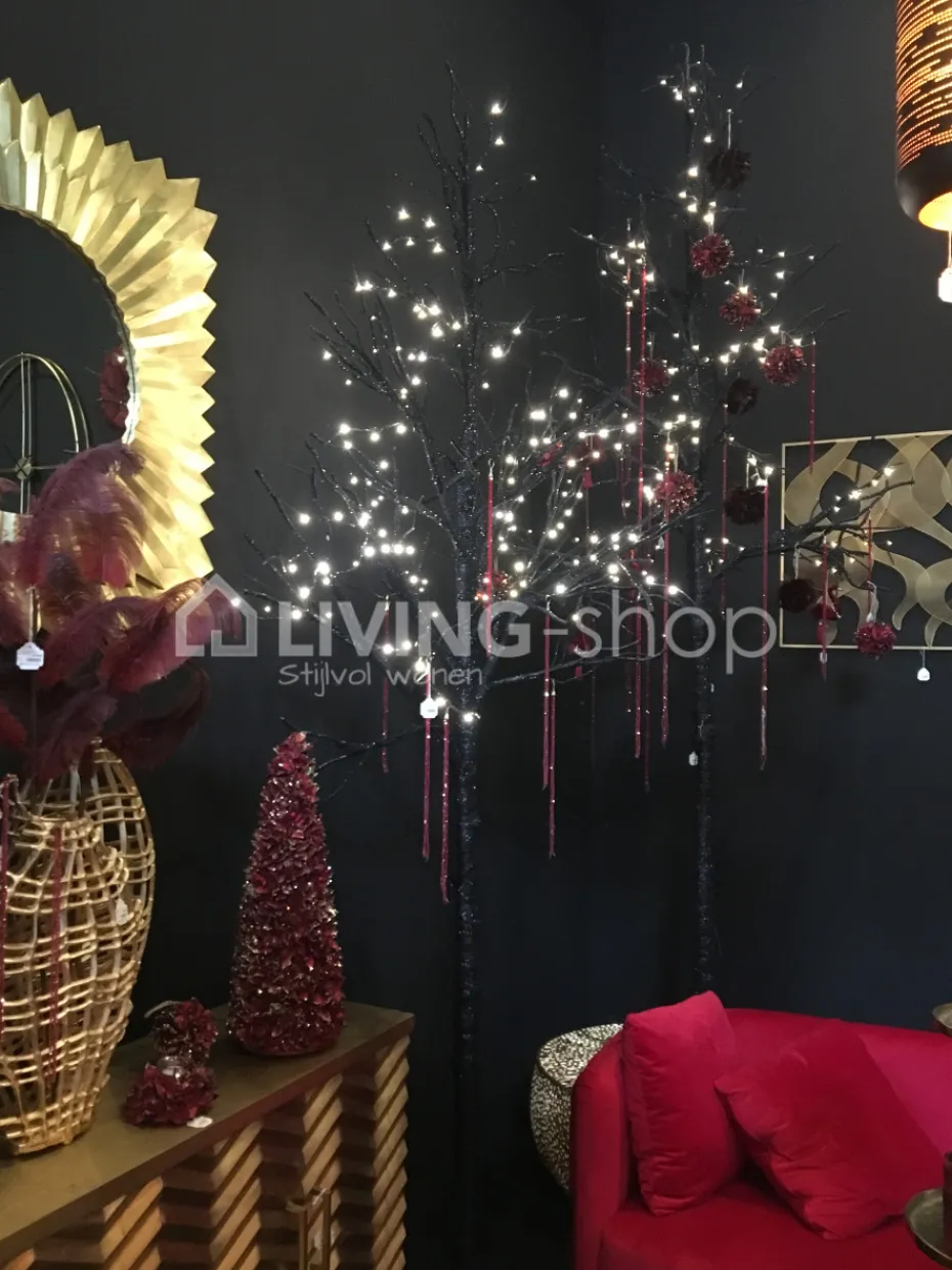 J-LINE Kerstboom met led lichtjes H92cm