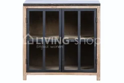 TIMELESS LIVING Keukenkast Barista 2 metalen deuren L90x61xH89CM