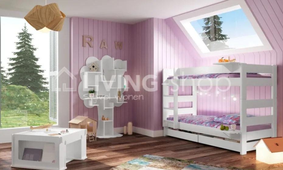 MATHY BY BOLS Kinderbed, Stapelbed azuur blauw