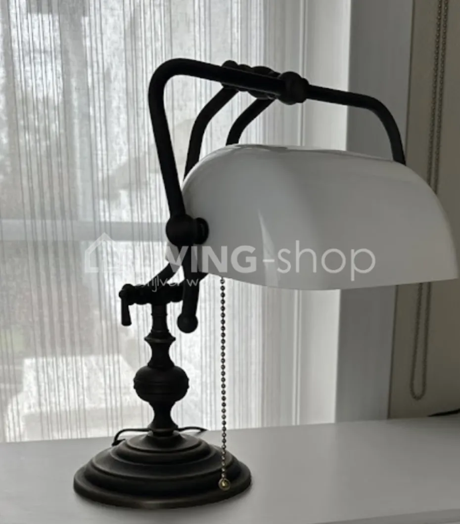 Verlichting online Klassieke brons bureaulamp landelijke stijl