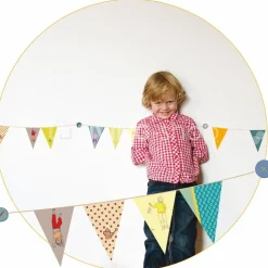 MIMI'lou Kleurige vlaggenborder muurstickers van