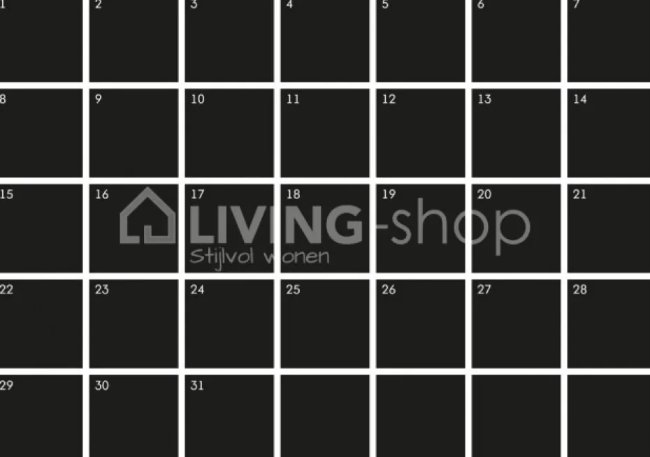 Lou&Friends Krijtbord kalender muursticker s