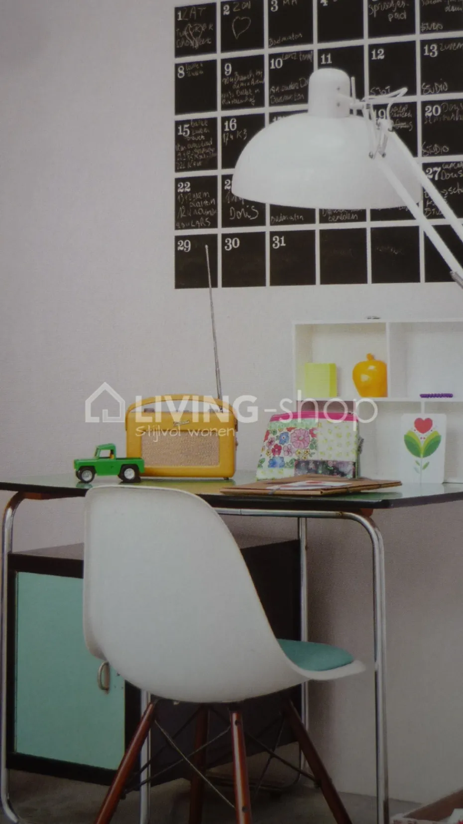 Lou&Friends Krijtbord kalender muursticker s