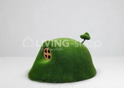 Kunstgras huisje hobbit hill house