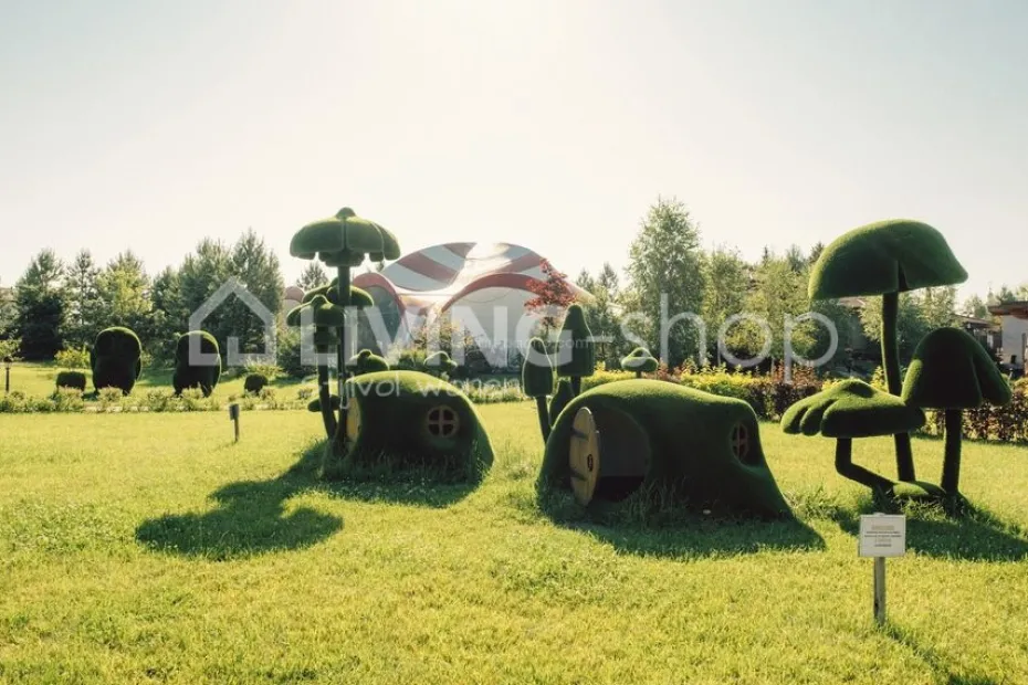 Kunstgras huisje hobbit hill house