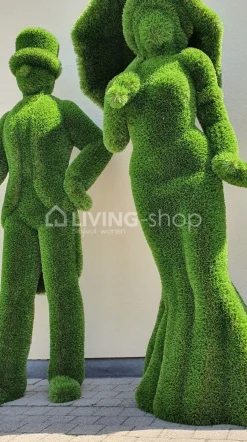 Kunstgras tuinbeelden Lady en Gentlemen