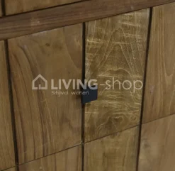 TIMELESS LIVING Landelijk badkamermeubel teak met 2 wastafels