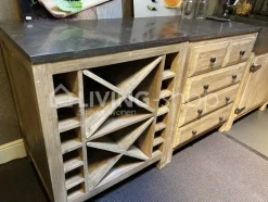TIMELESS LIVING Landelijke keuken commode 5 laden 75x61xH89CM