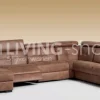Landelijke stijl Cognac lederen salon in Italiaans leder F3830+F2630