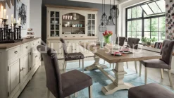 TIMELESS LIVING Landelijke stijl dressoir 4 deuren vieux crème