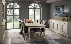 TIMELESS LIVING Landelijke stijl dressoir 4 deuren vieux crème