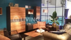 TIMELESS LIVING Landelijke Stijl Hoge Kast in Reclaim Teak