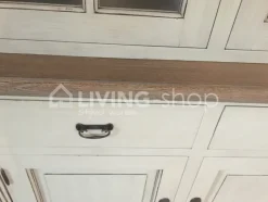 TIMELESS LIVING Landelijke stijl oud crème vitrinekast / buffetkast vieux crème